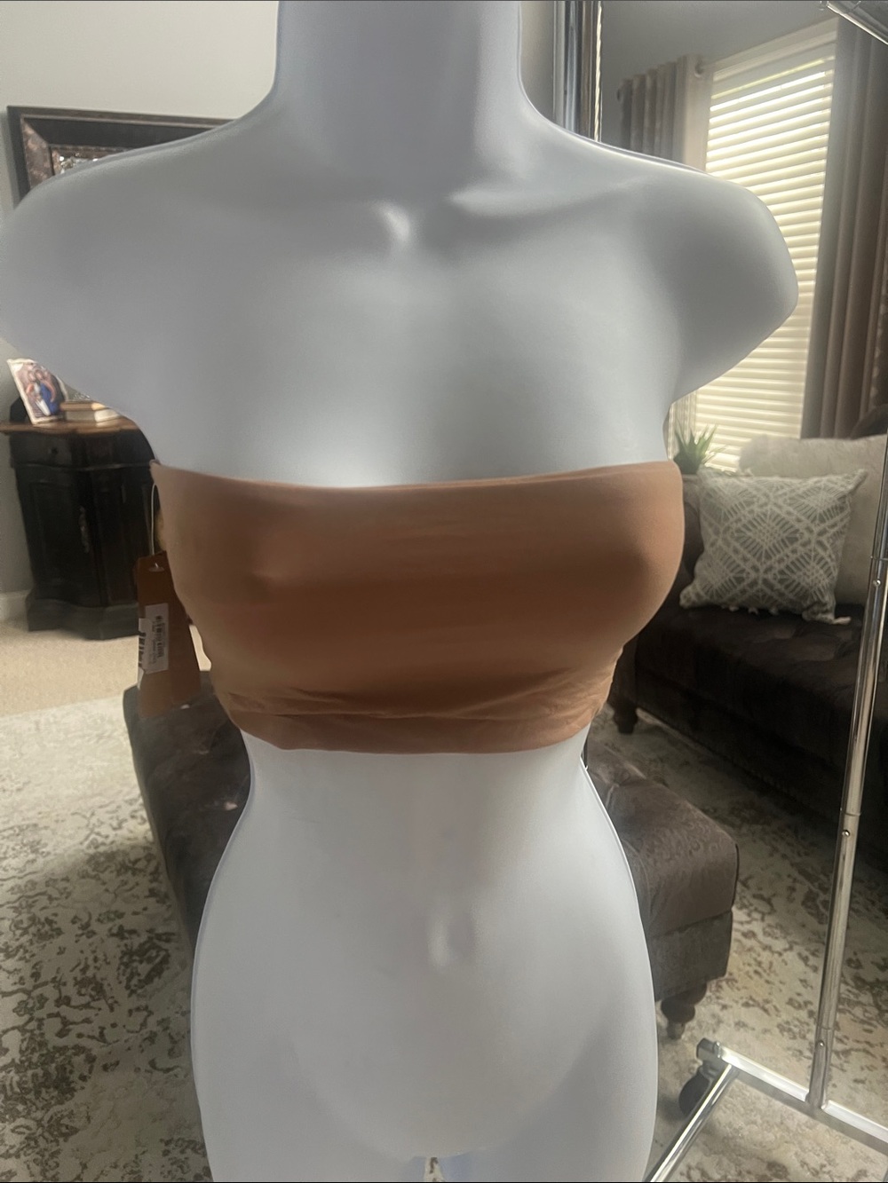 SKIMS Strapless Bandeau Crop Top